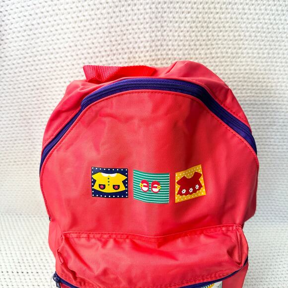 Hello Kitty Sanrio 1996 Miffy Rabbit Red Nylon Vintage Backpack Standard Rare - Picture 2 of 7